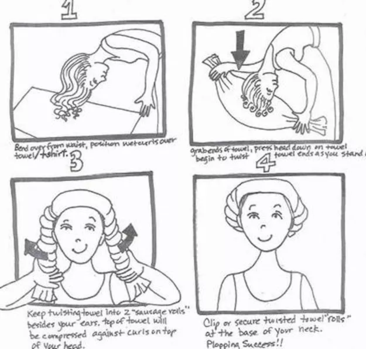 Curly Hair PLOP Method: How-To